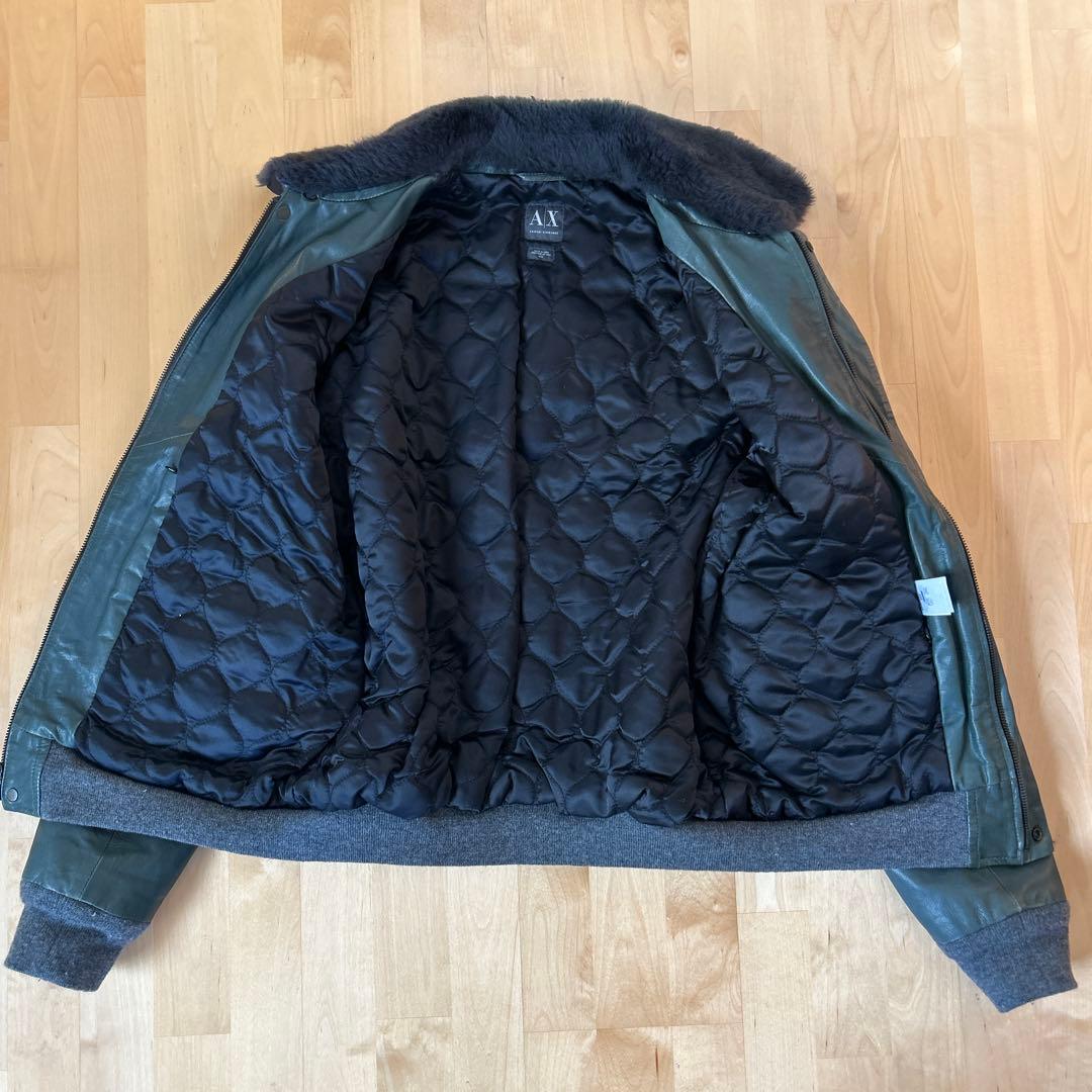 アルマーニエクスチェンジ　本革　革ジャン　サイズM