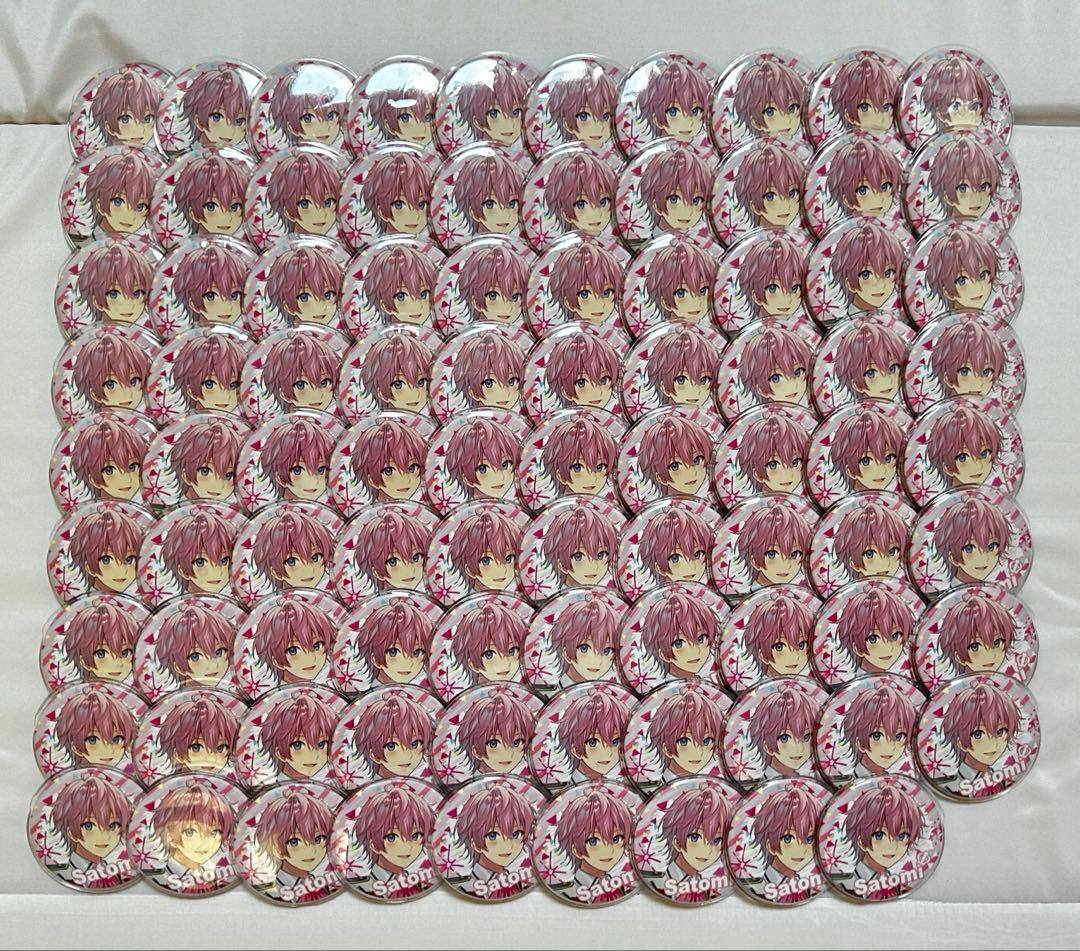 専用ページ80個 さとみくん 2022Spring等身 缶バッジ