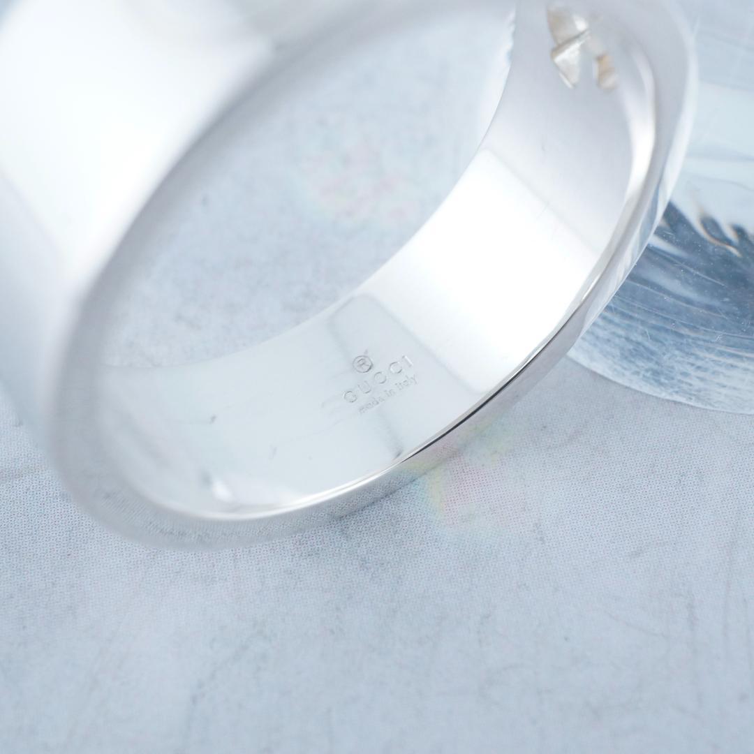 新品仕上 グッチ SV925 リング　G ロゴ　２５号