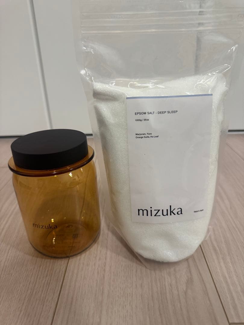 mizuka バスソルト Deep Sleep 1000g + 保存容器セット