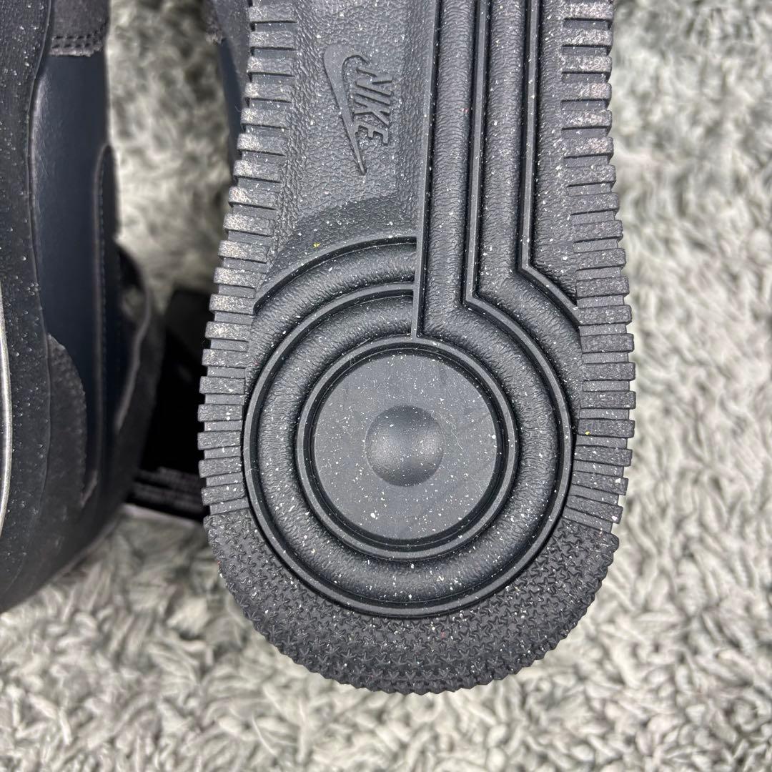 未使用 ナイキ エアフォース1 ミッド \"ブラック グレー /天然皮革/