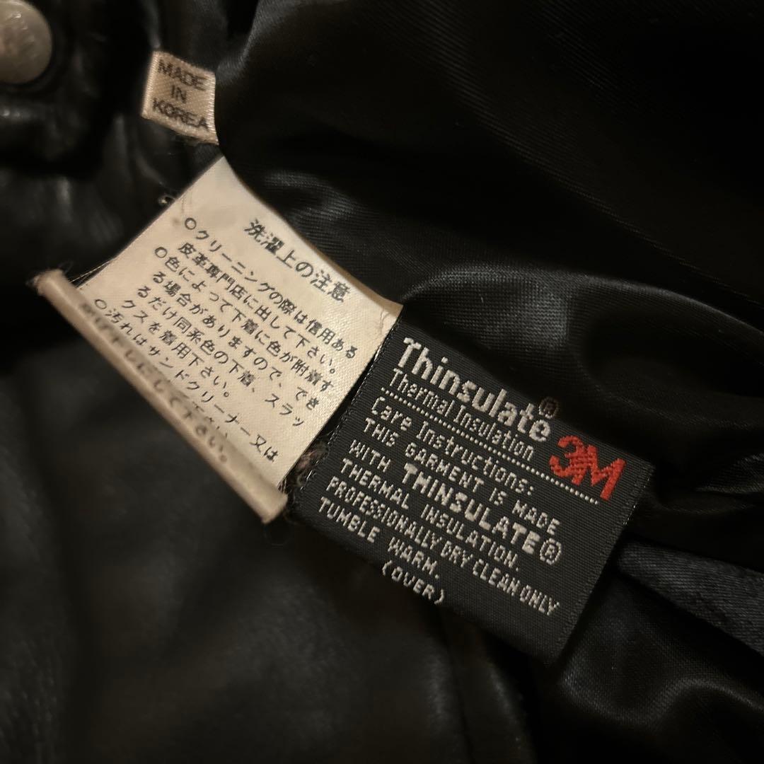 超柔らか　レザージャケット　革ジャン　鹿革　A-2　ライダース　本革　古着　上質