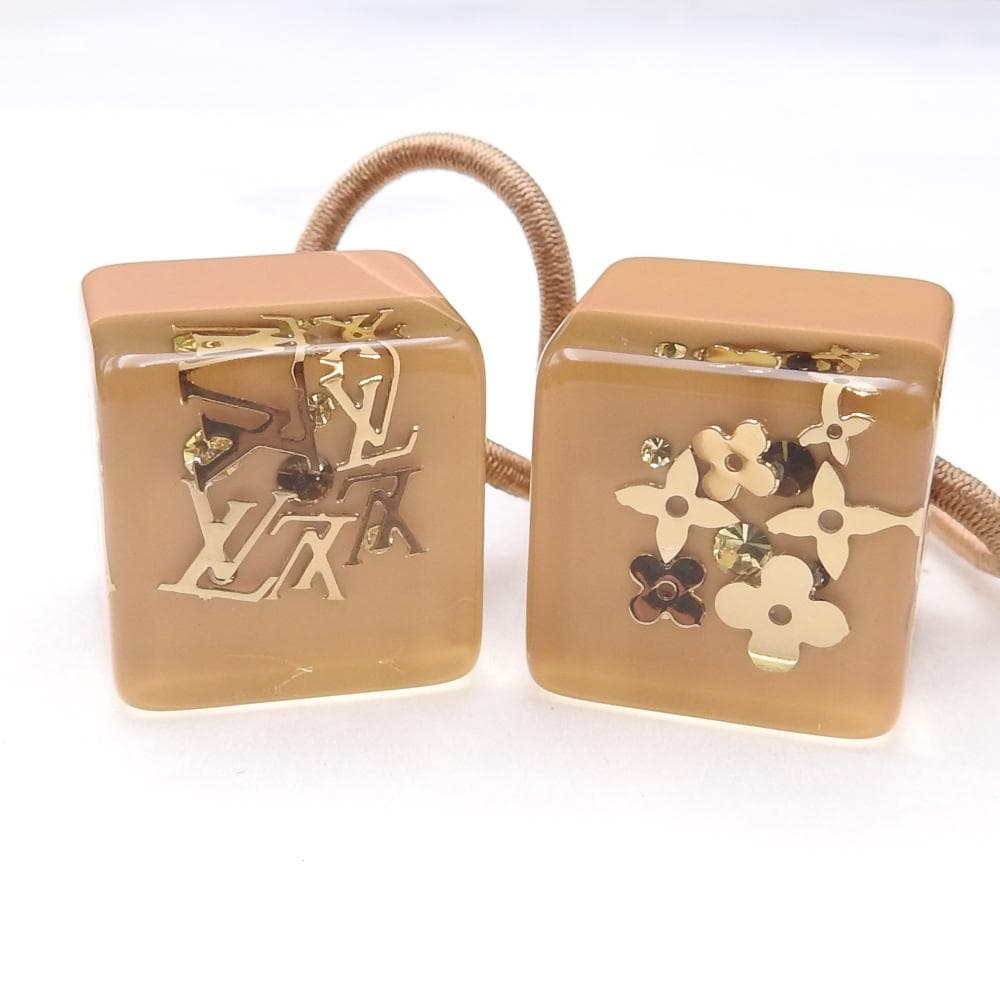 ルイ ヴィトン ヘアキューブ アンクルージョン ヘアゴム 2個セット ベージュ