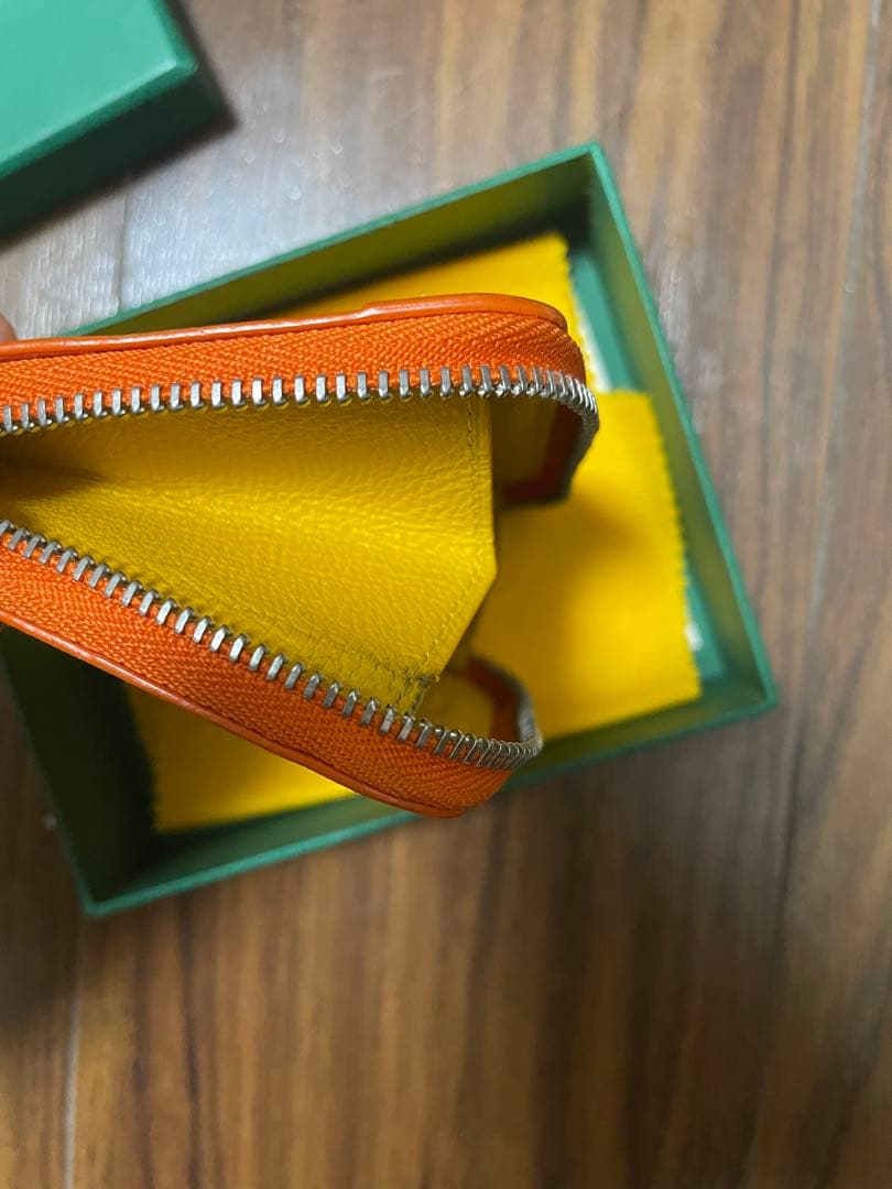 小物 Goyard Matignon Mini Wallet Orange