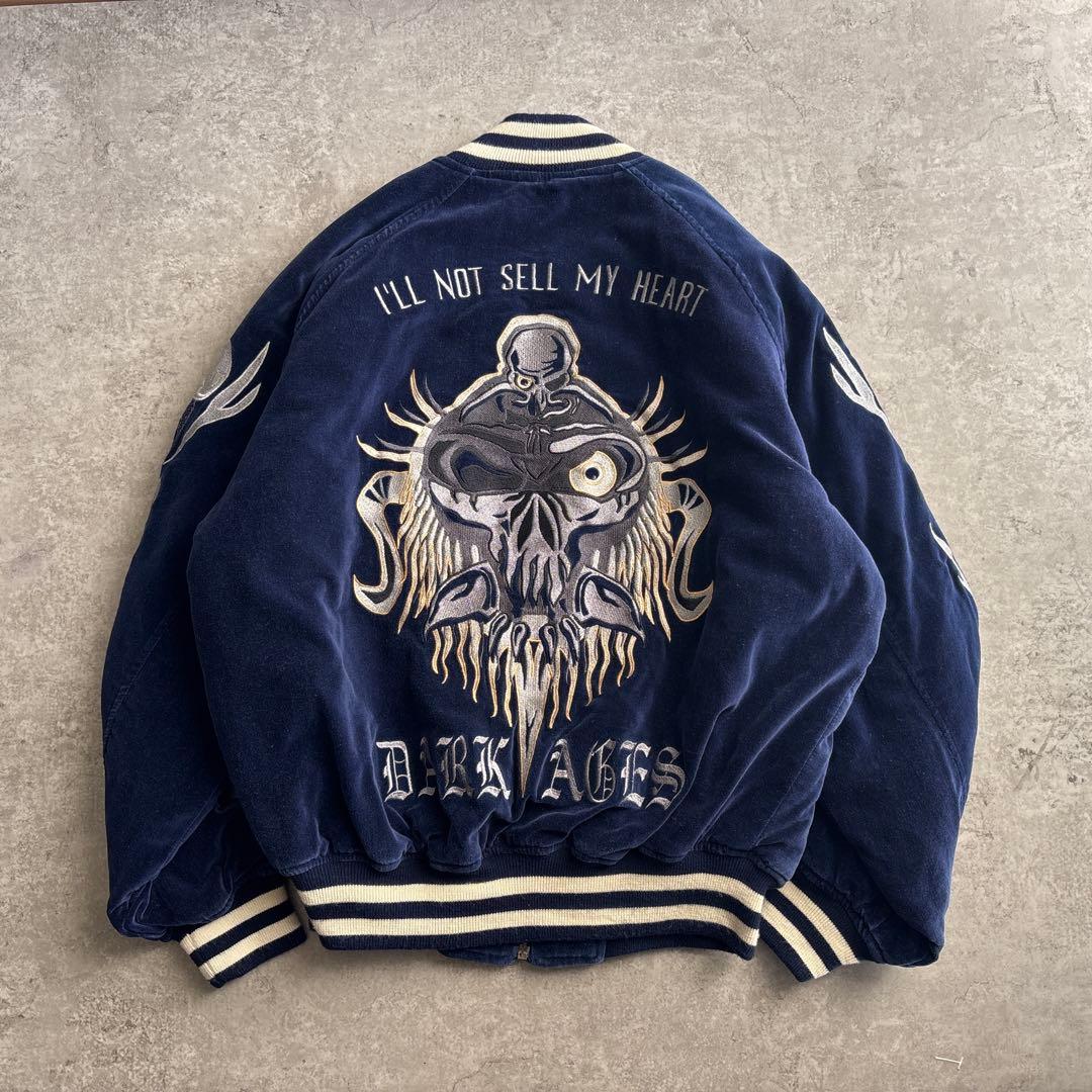 90's■High Spirits【L】スカジャン スーベニアジャケット 別珍