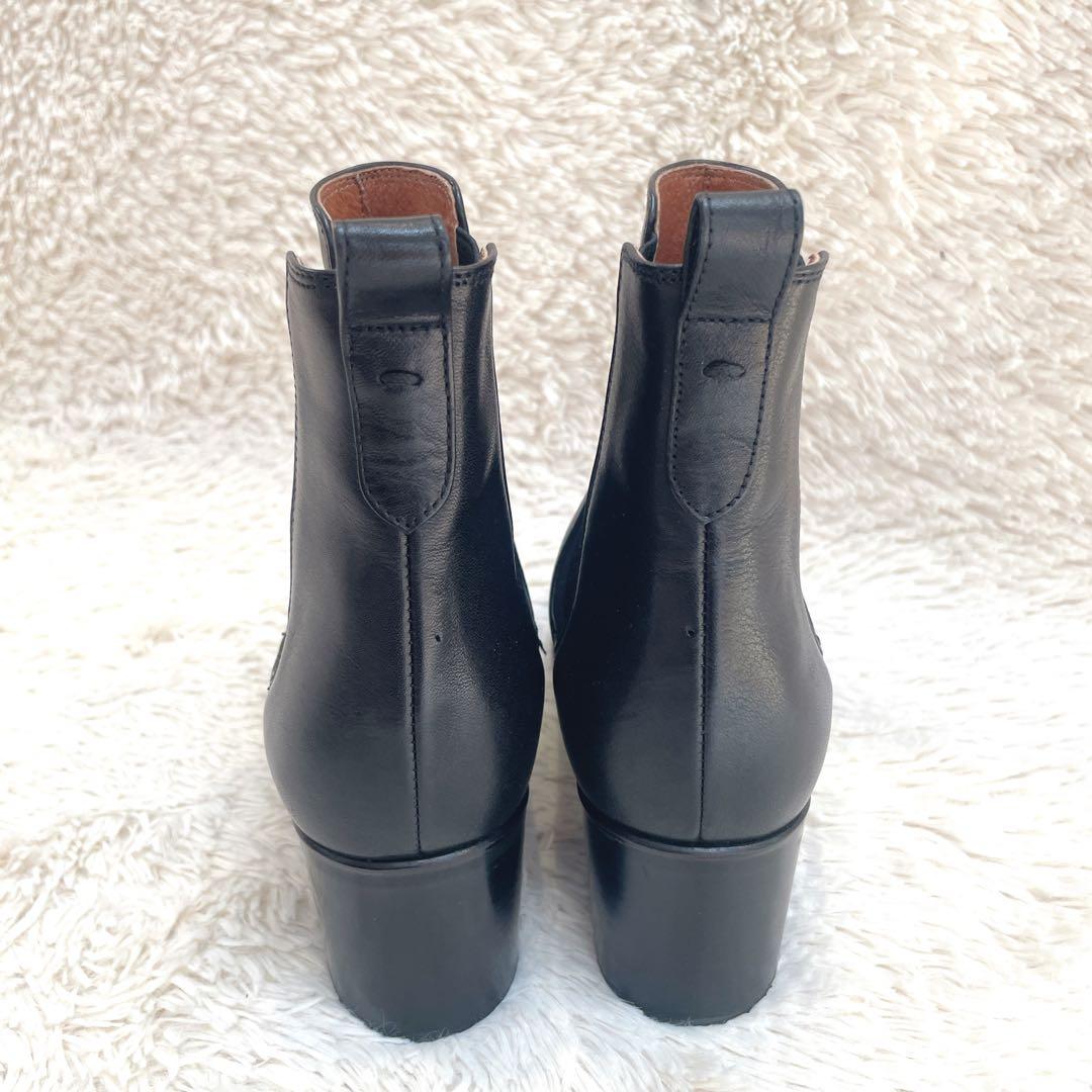 ♡極美品♡ マーガレットハウエル　サイドゴア　ブーツ　ショートブーツ　レザー　黒