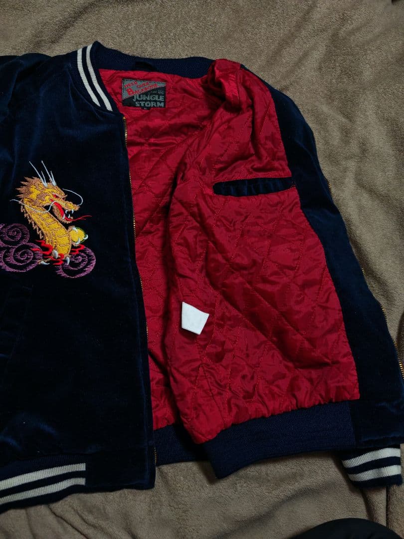 Jungle Storm 日本 限定 別珍 龍刺繍 スカジャン unisex