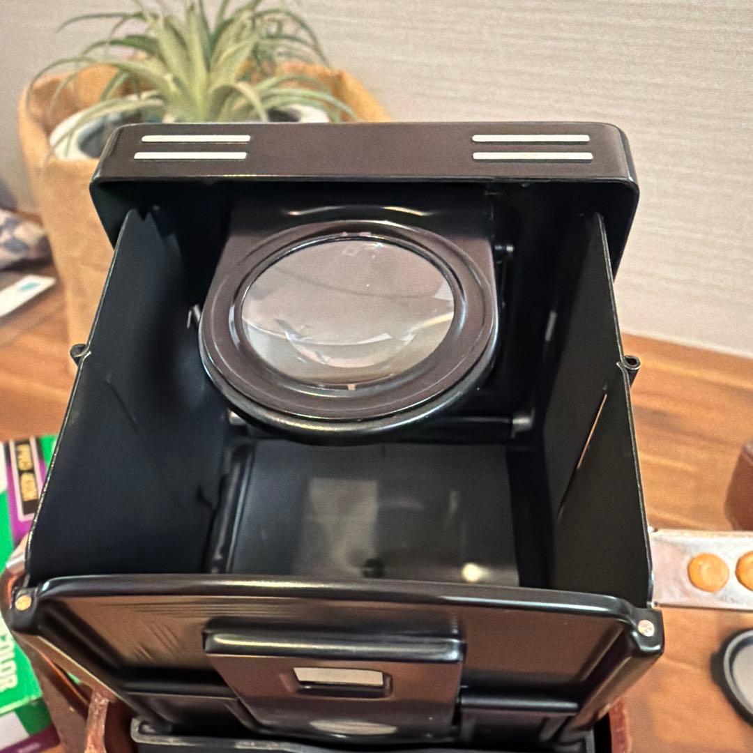 Rolleiflex 二眼レフカメラplanar 80mmF2.8 フィルム付き