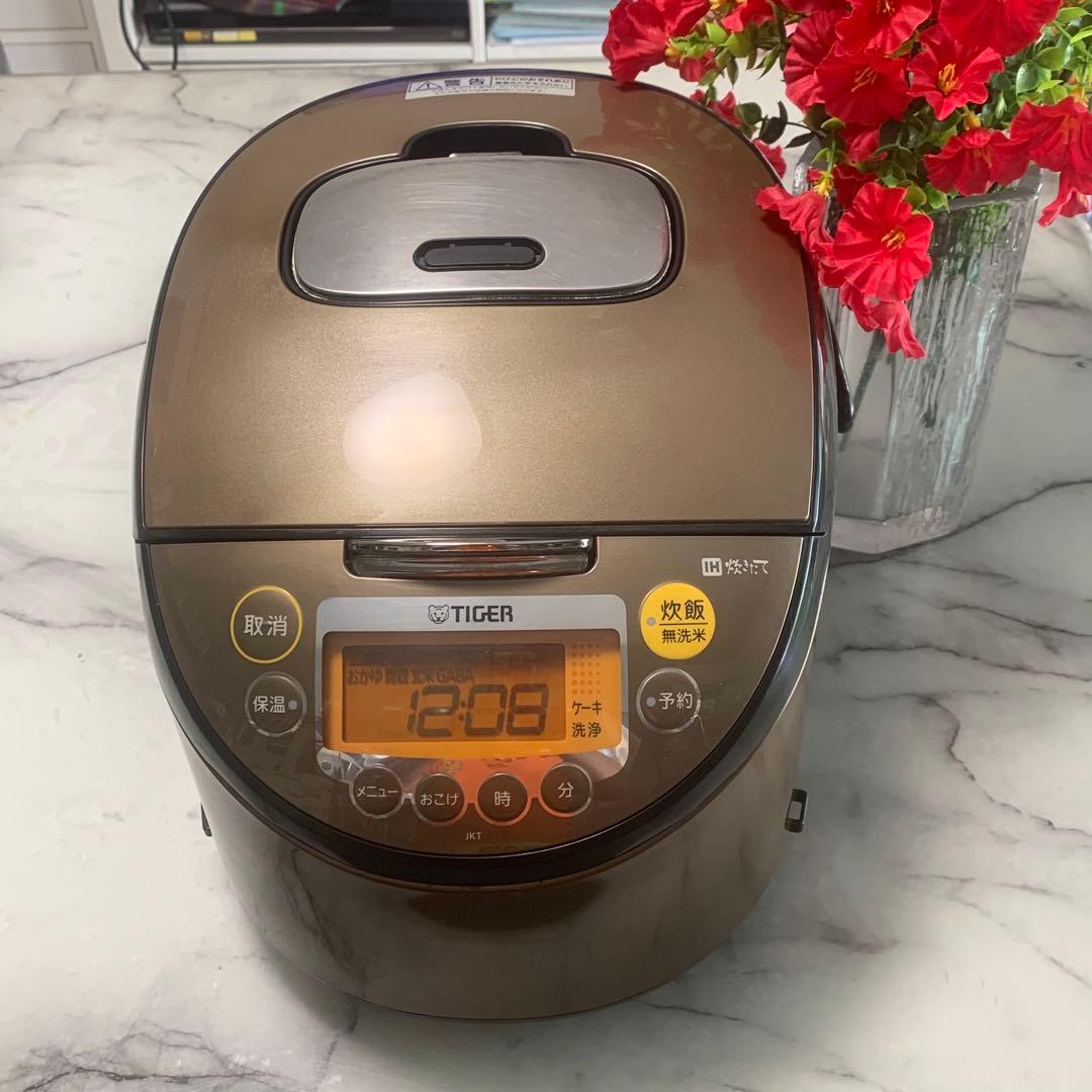 良品■TIGER炊きたて　IH 一升　銅入3層遠赤釜 JKT-B181■炊飯確認