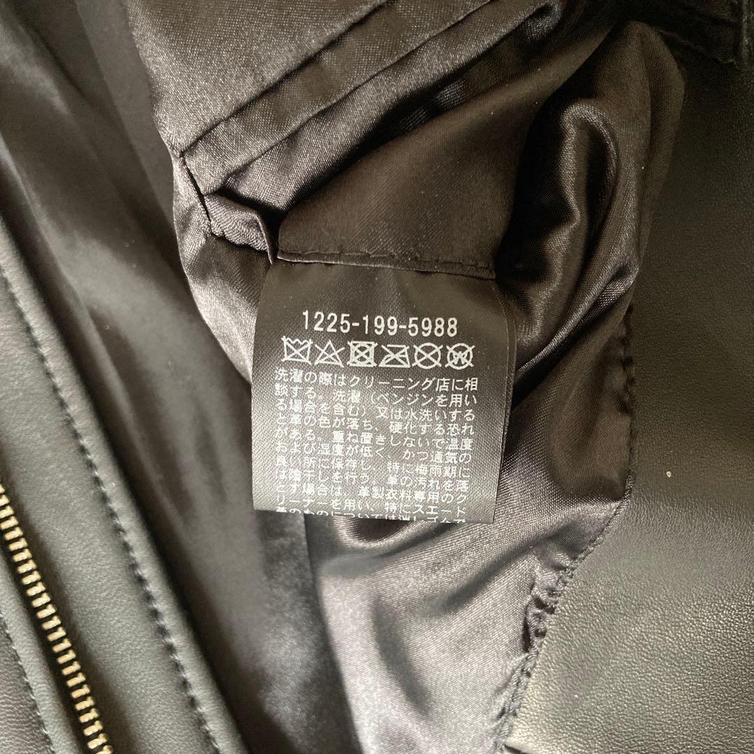 BY シープ シングルライダースジャケット