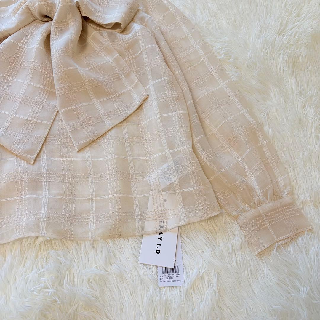 新品　新作　FRAY I.D フレイ アイディー　ビッグボウタイブラウス　長袖