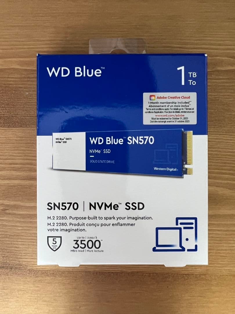 内蔵型SSD 1TB WD Blue SN570