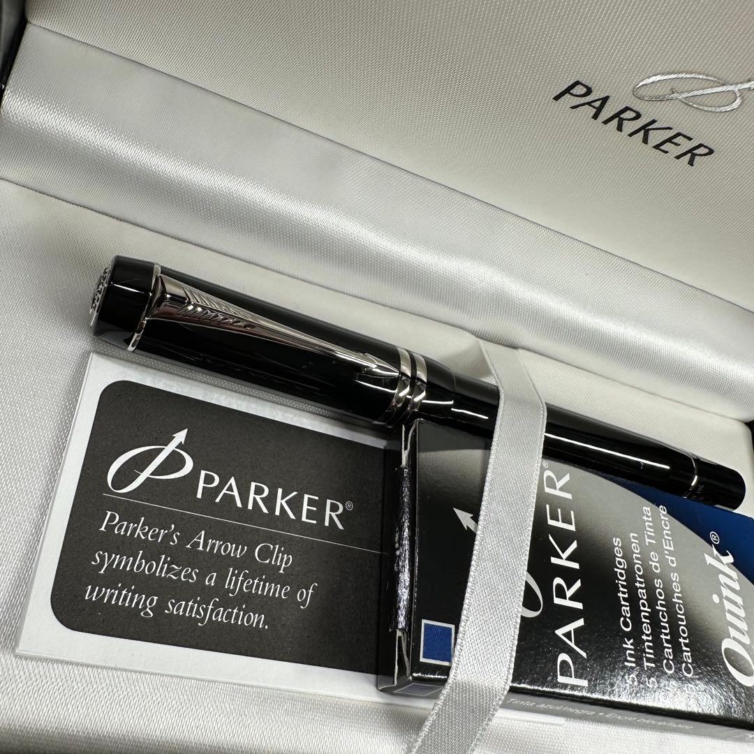 らじ パーカー デュオフォールド 18金 万年筆 PARKER 新品