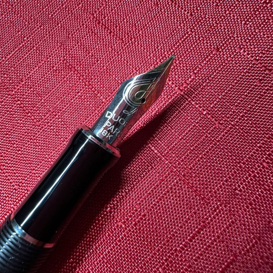 らじ パーカー デュオフォールド 18金 万年筆 PARKER 新品