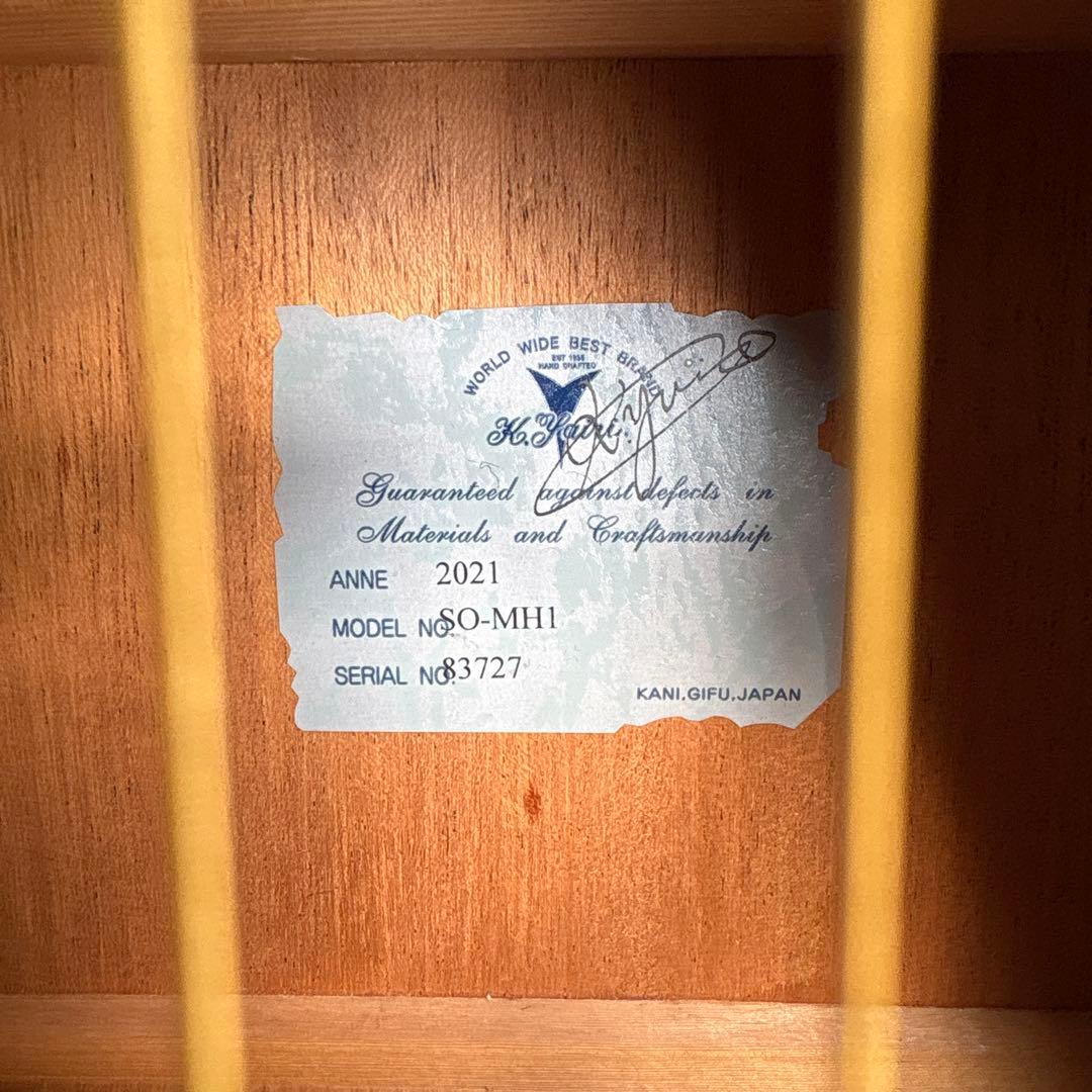 K.YAIRI アコースティックギター ＳＯ-ＭＨ1本日限りのねびきです。