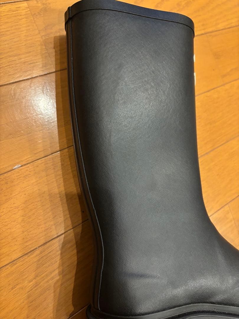 CHANEL シャネル　ラバーロング レインブーツ ハイブーツ36 試着のみ
