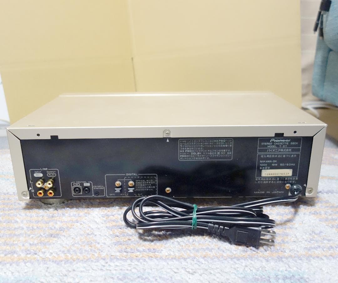【3ヘッド】Pioneer T-D7 ステレオカセットデッキ【動作品】