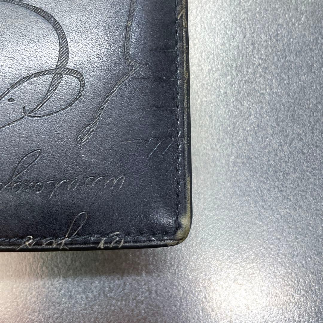 Berluti ベルルッティ サンタル フラップ 長財布 中古 折り目スレあり