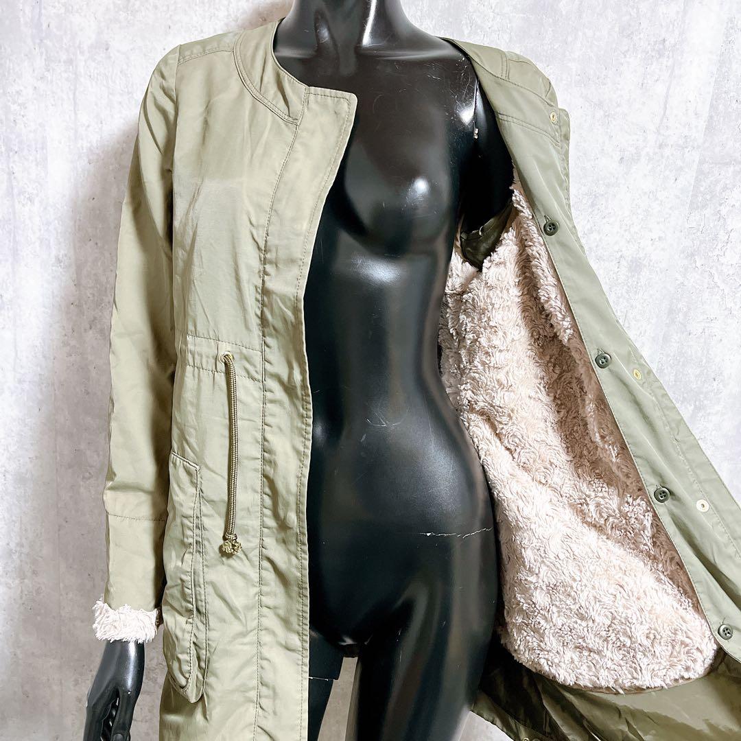 [Spick and Span] モッズコート ミリタリー ライナー付き 裏起毛