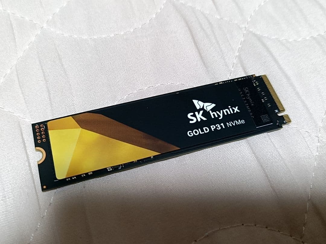 SK hynix M.2 SSD2TB Gold P31 DRAMキャッシュ搭載