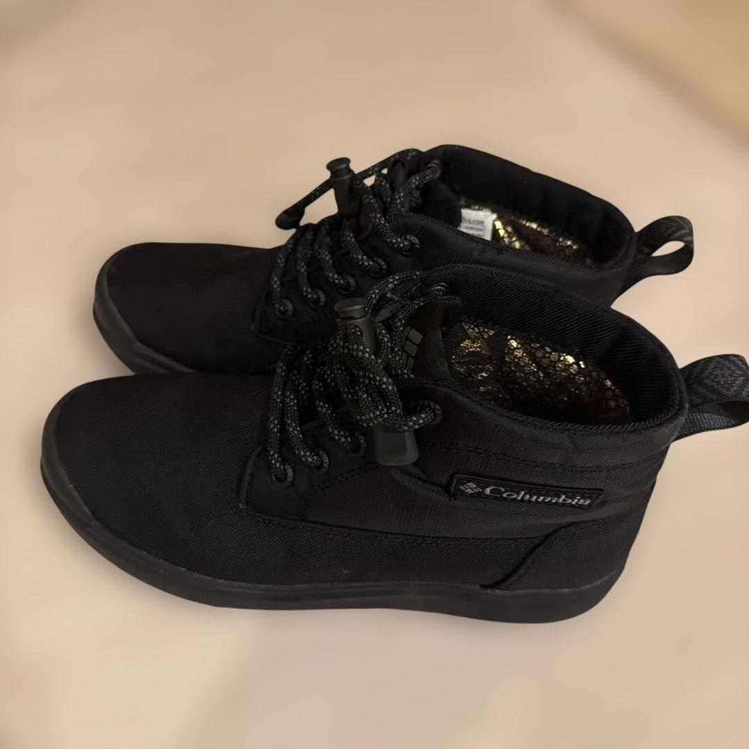 美品✨コロンビア防水防滑スノーシューズ23センチブラック