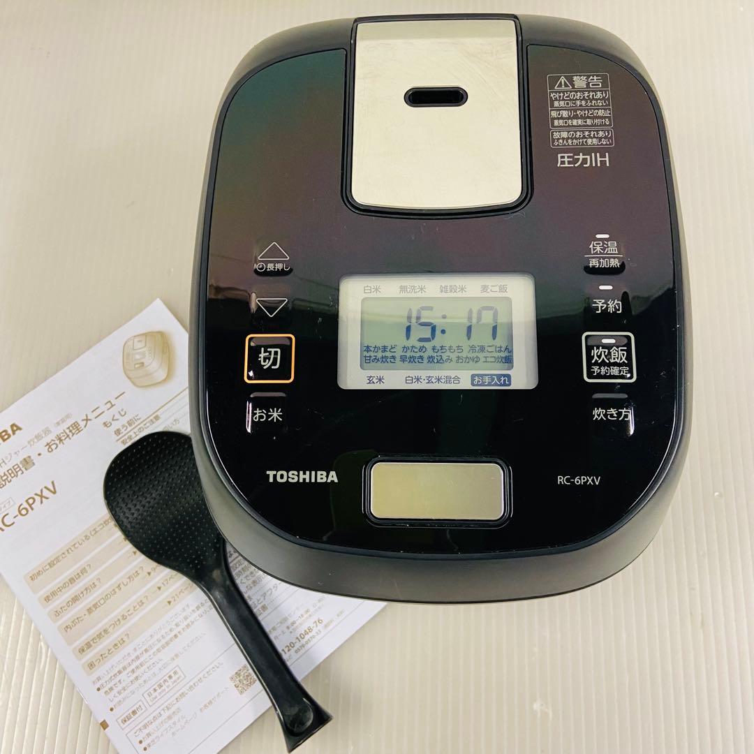 12h20.TOSHIBA 圧力IHジャー炊飯器 RC-6PXV 2023年製