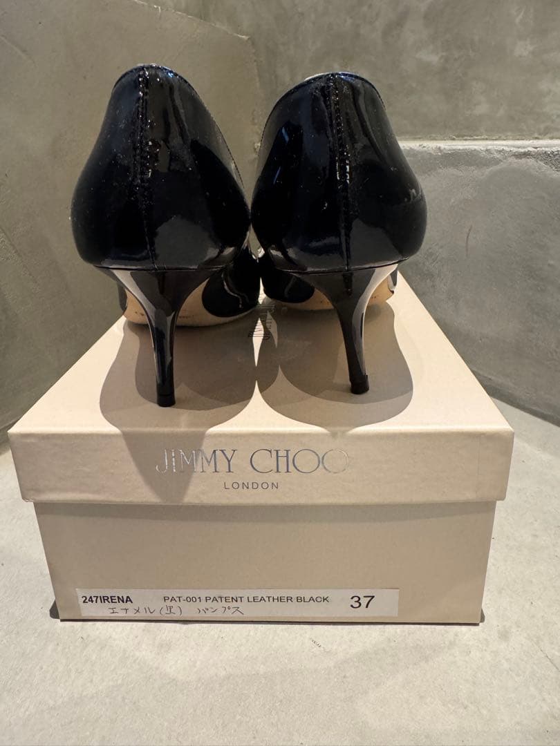【美品/サイズ37】JIMMY CHOO ジミーチュウエナメル