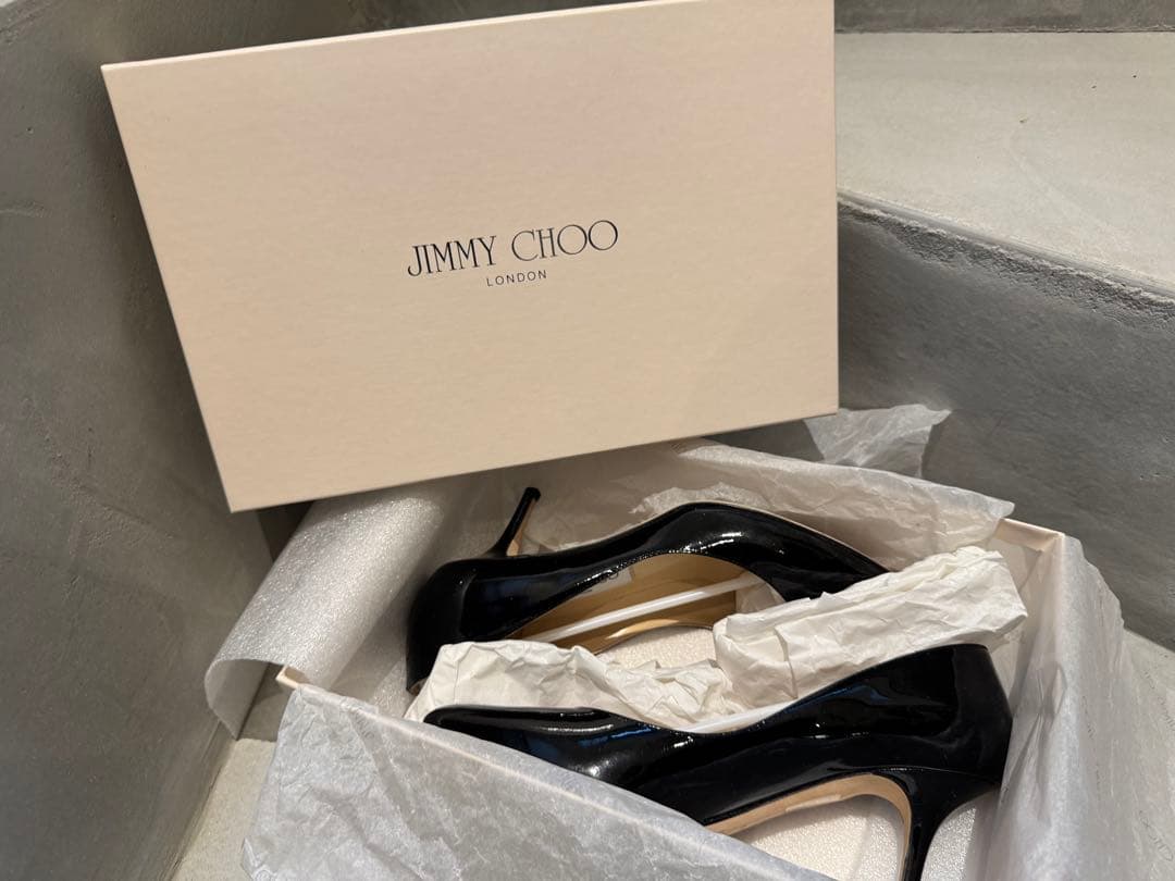 【美品/サイズ37】JIMMY CHOO ジミーチュウエナメル