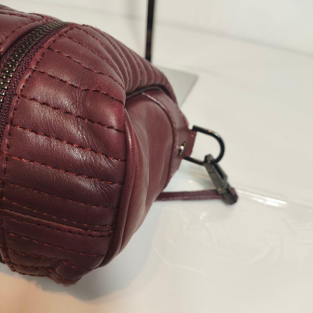 【美品】ザディグエヴォルテール　ボストンバッグ　2way　オールレザー　オリーブ