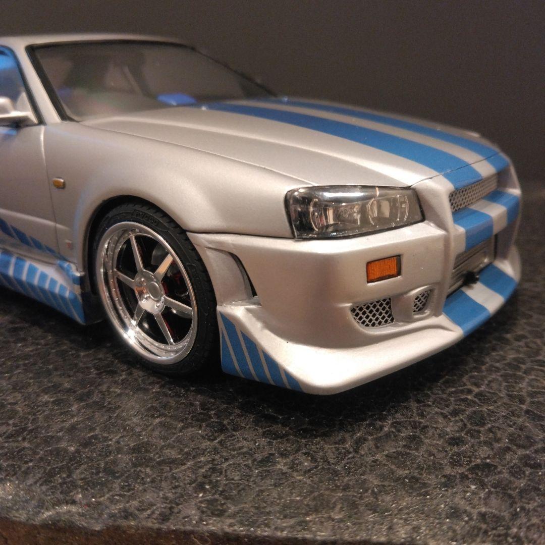 SKYLINE GT-R ワイスピ ブライアン仕様 1/24 アオシマ