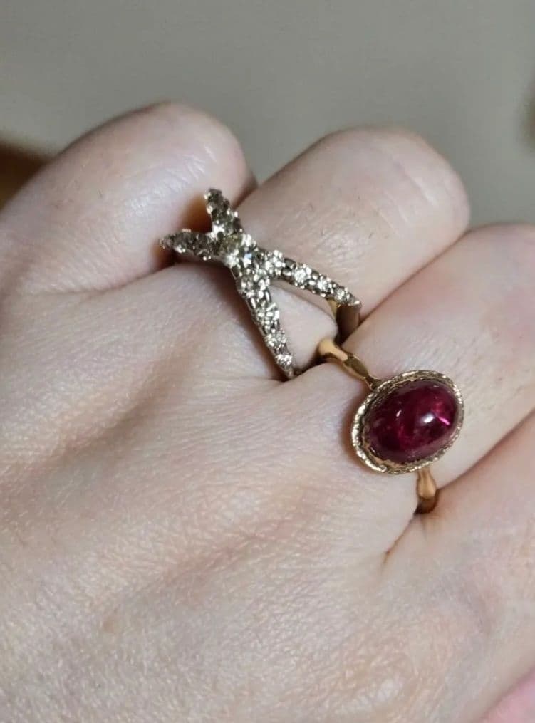 現行品カシケイネイキッドブラウンダイヤモンド1.00ct　サイズ12号　7.9g