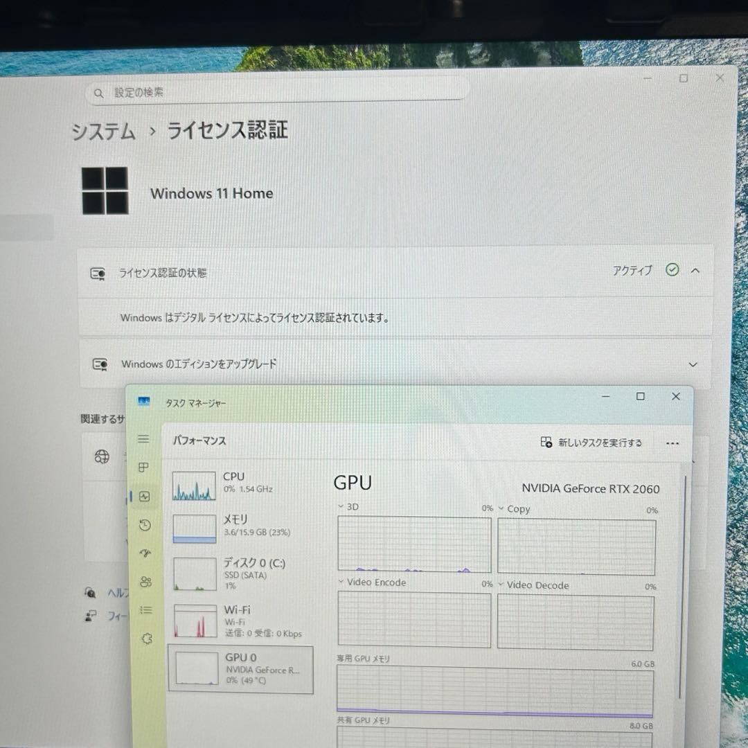 高性能 白 ゲーミングPC RTX2060 Windows11 FPSゲーム快適