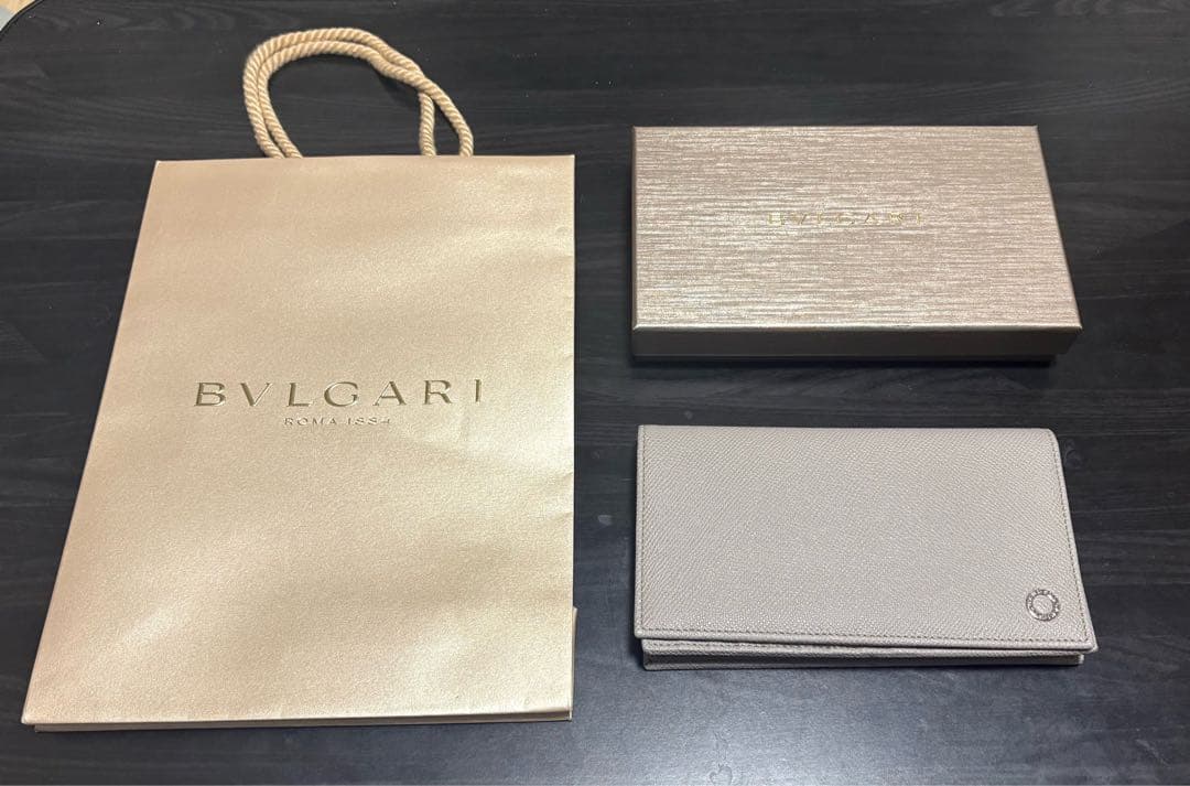 BVLGARI ブルガリ 長財布 ロングウォレット フラップ 箱付き
