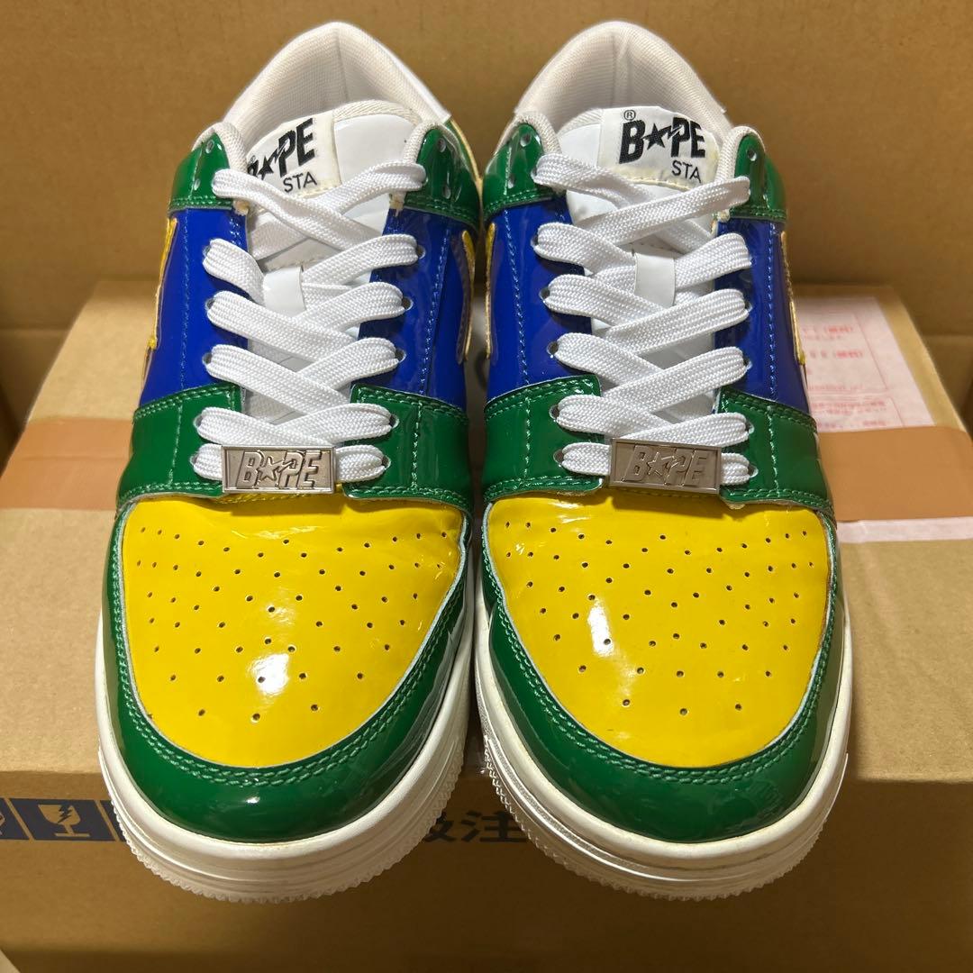 A BATHING APE エナメル　BAPESTA ブラジルカラー　28cm