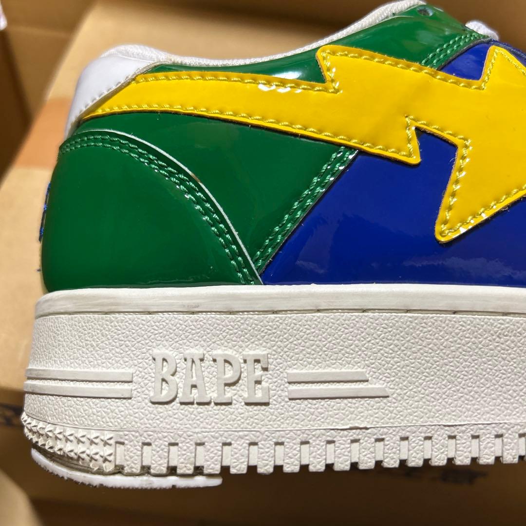 A BATHING APE エナメル　BAPESTA ブラジルカラー　28cm
