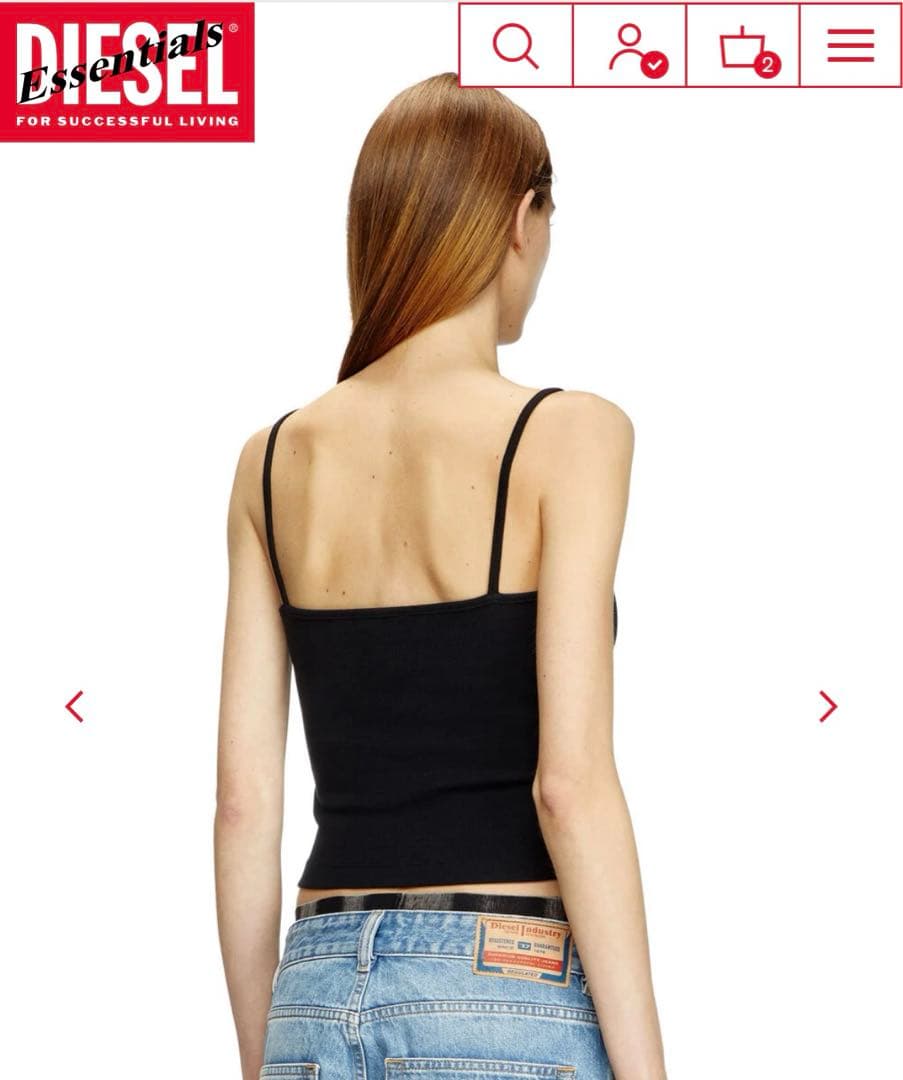 DIESEL Dロゴキャミソール