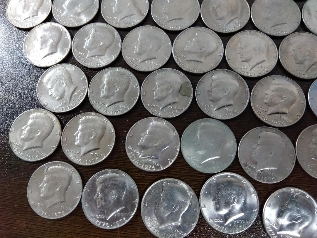 【アメリカ・大量】１９７６年 建国２００年記念 ハーフダラー５０枚！