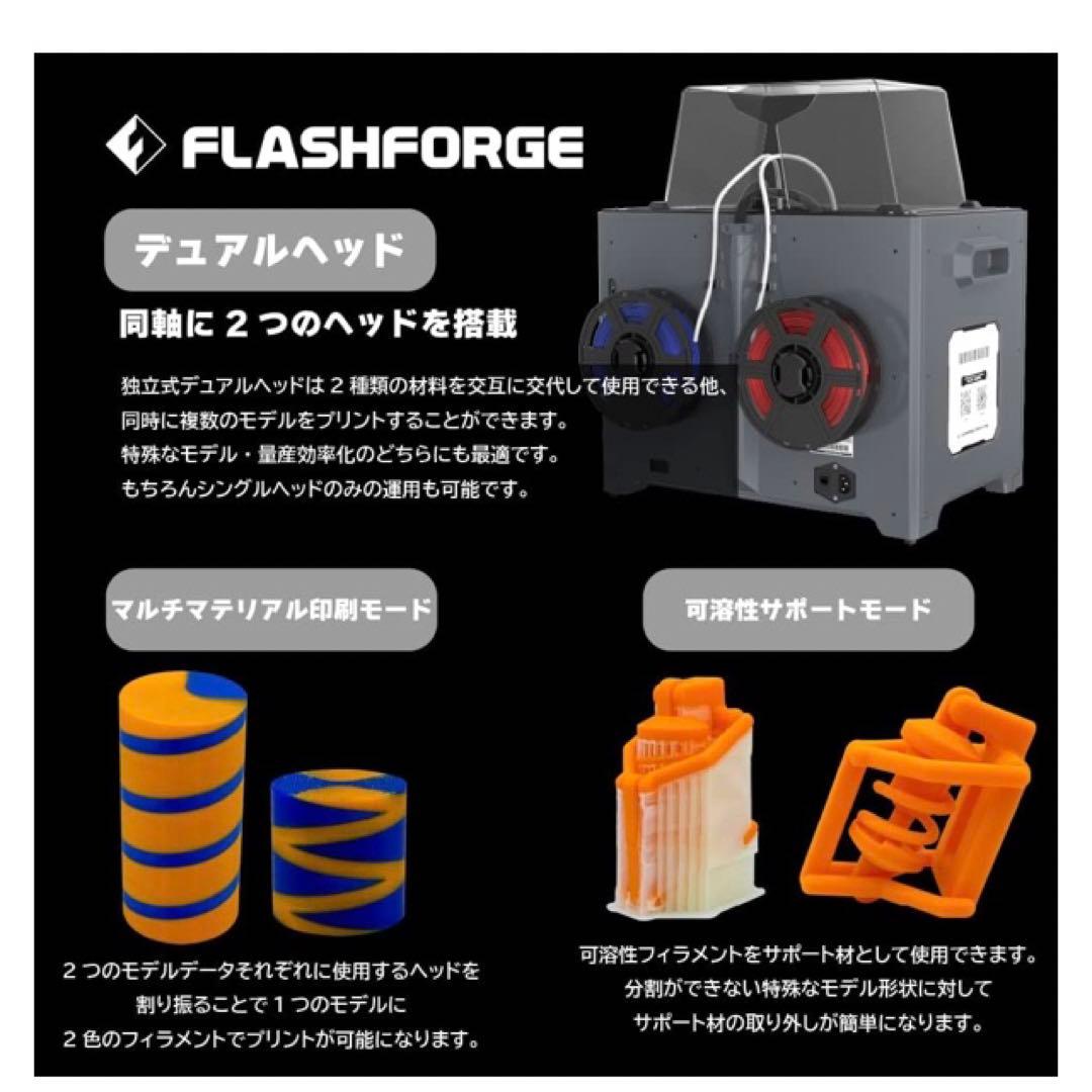 Creator Pro2 デュアルヘッド3Dプリンター