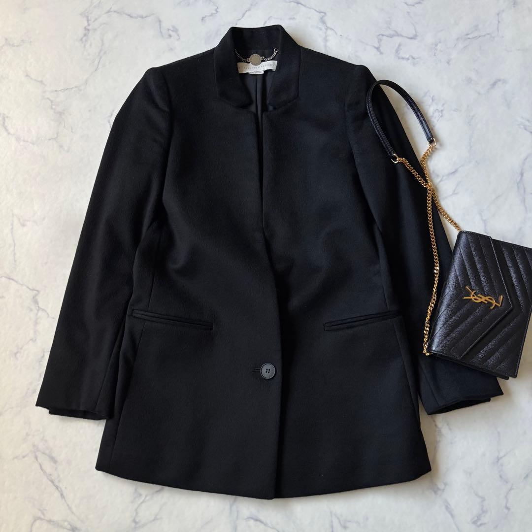 ステラマッカートニー　カシミヤ100％ジャケット ブラック　36◆6977