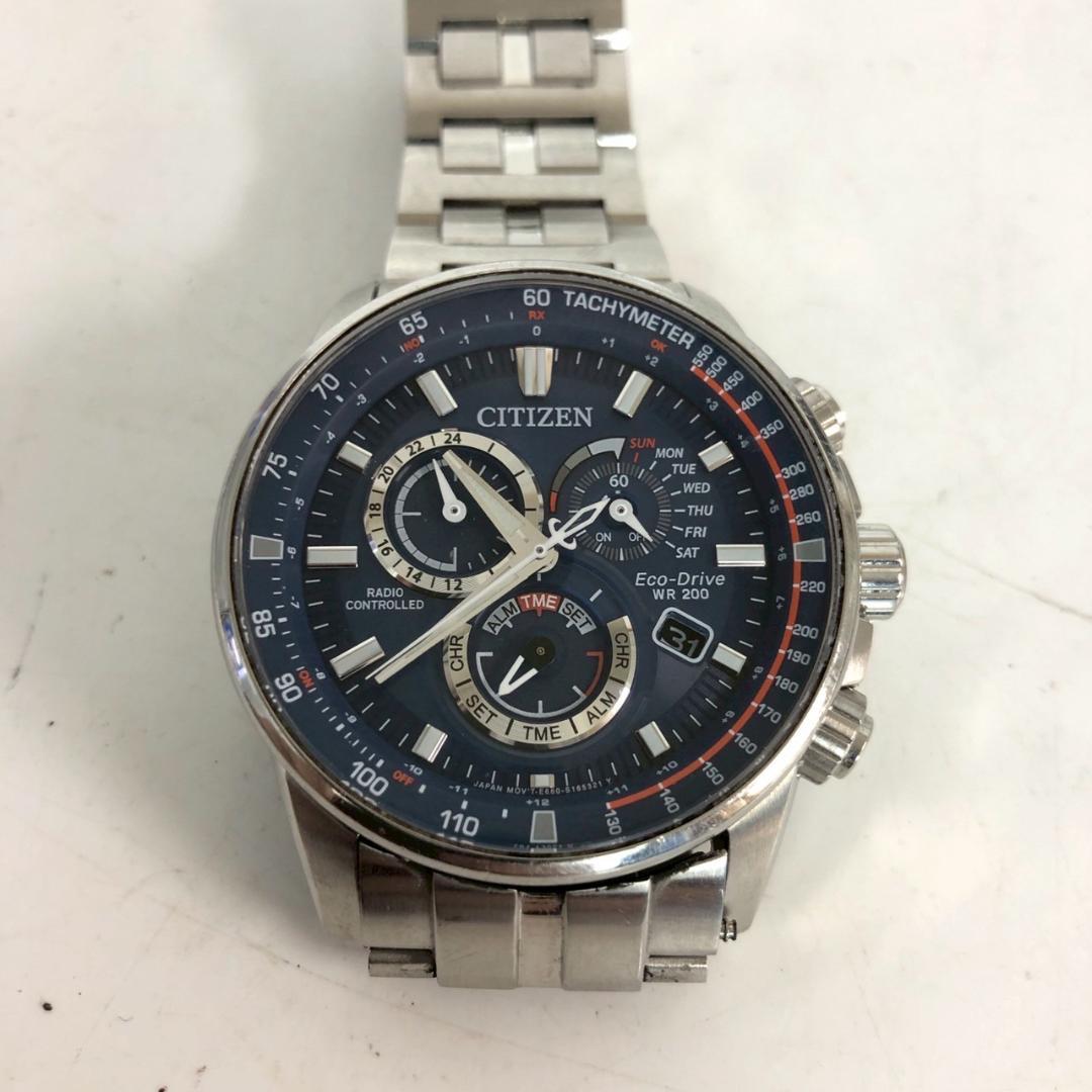 CITIZEN シチズン エコ・ドライブ 電波ソーラー腕時計 クロノグラフ