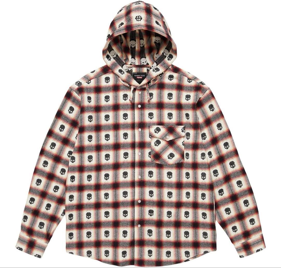 トップス supreme Number (N)ine Hooded Flannel