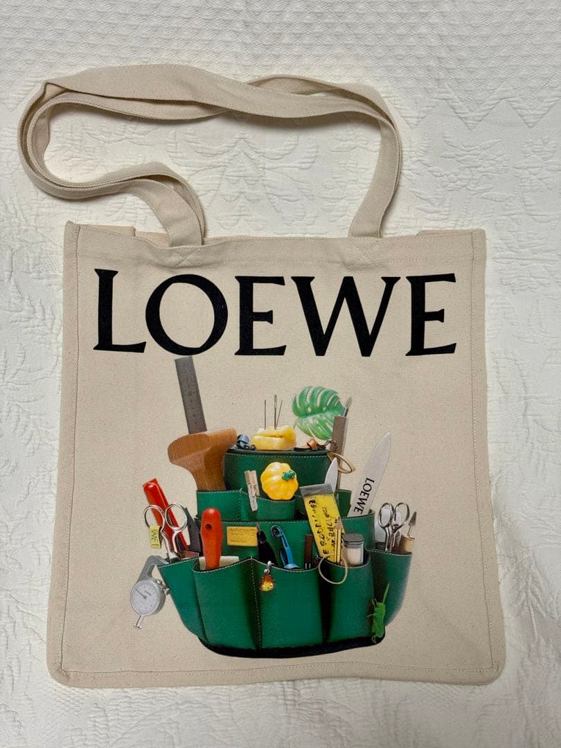 ロエベLOEWEクラフテッド・ワールド展限定ノベルティトートバッグ