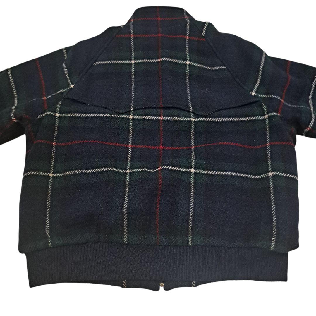 訳あり特価 ポロラルフローレン タータンチェック ウール ハリントンジャケット