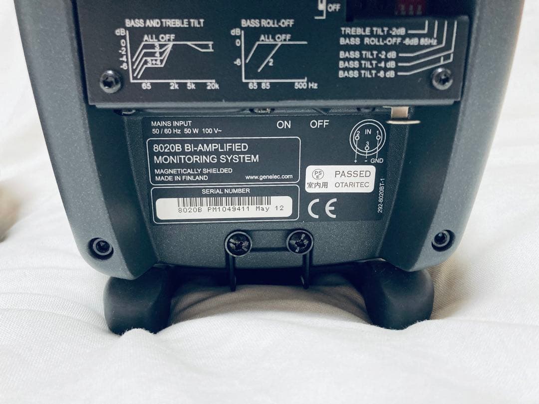 GENELEC 8020B スピーカー ペア 動作良好 台座・金具付 希少