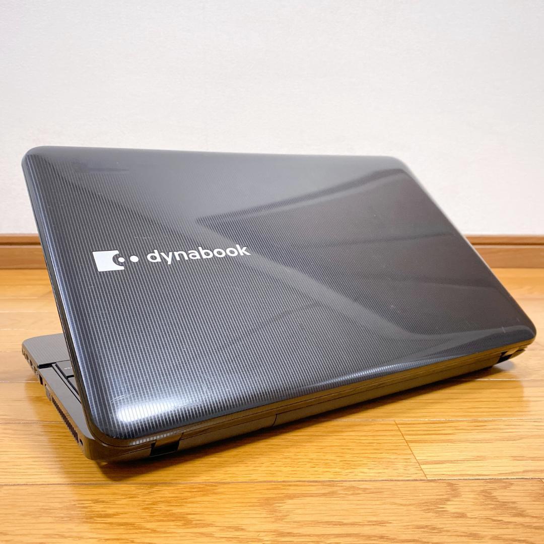 オフィス2021✨高性能4コアi7 快適SSD メモリ8 東芝ノートパソコン黒