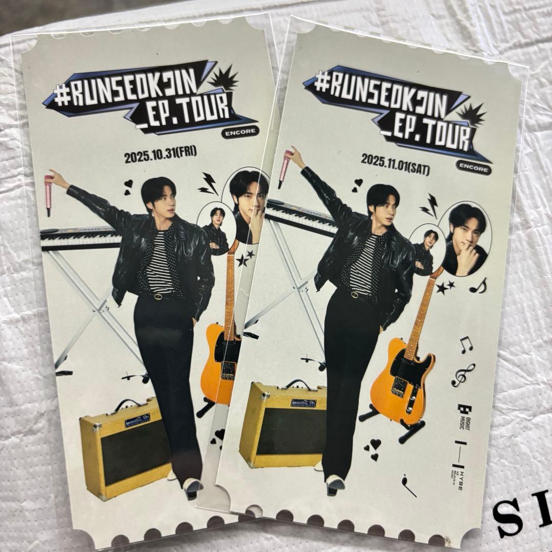 センイル割引★即日発送！BTS ジン RUNSEOKJIN トレカ 2枚セット