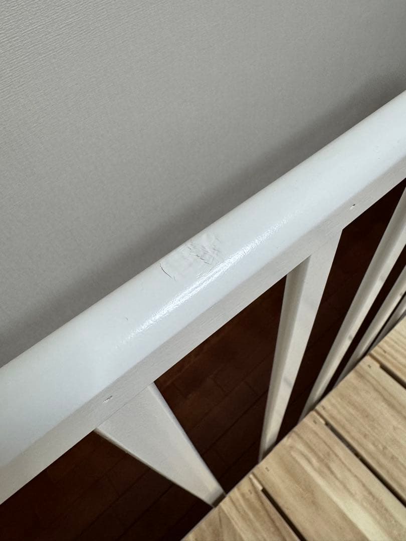 送料込み KATOJIベビーベッド ハイポジションアーチ 120×70 ホワイト