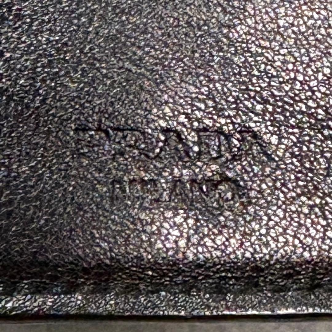 【極希少】PRADA マネークリップ リアルクロコダイル レザー 黒 付属品完備