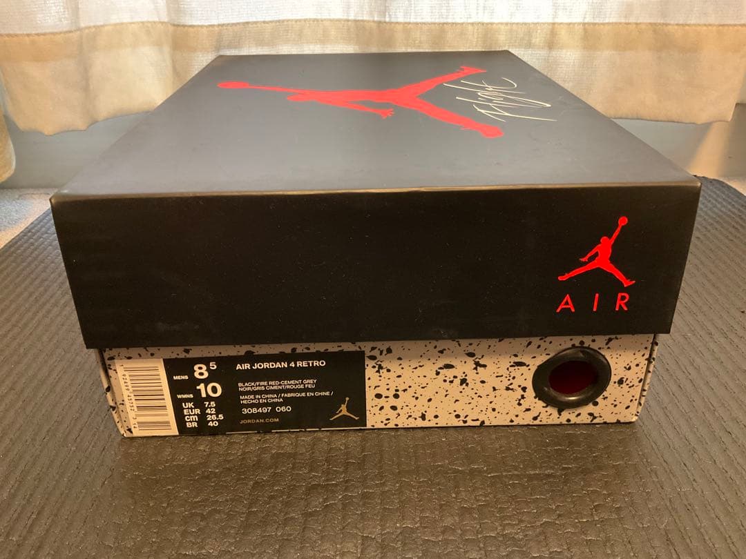 靴 NIKE AIR JORDAN 4 RETRO BRED 308497-060