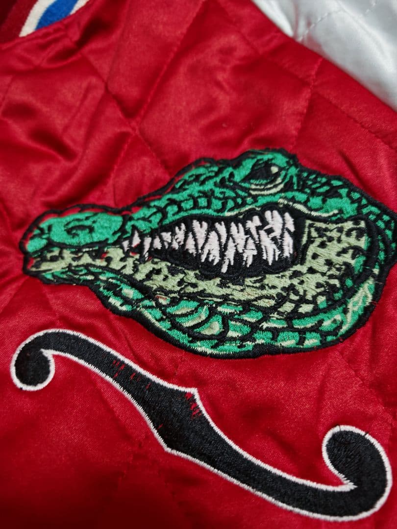 未使用近 BILLVAN２面用 別珍 日本限定 ワニ ワシ スカジャン 美品